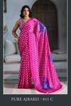 Pure Ajrakh 011 By Rajtex Satin Ajrakh Print Sarees Wholesale Price In Surat
